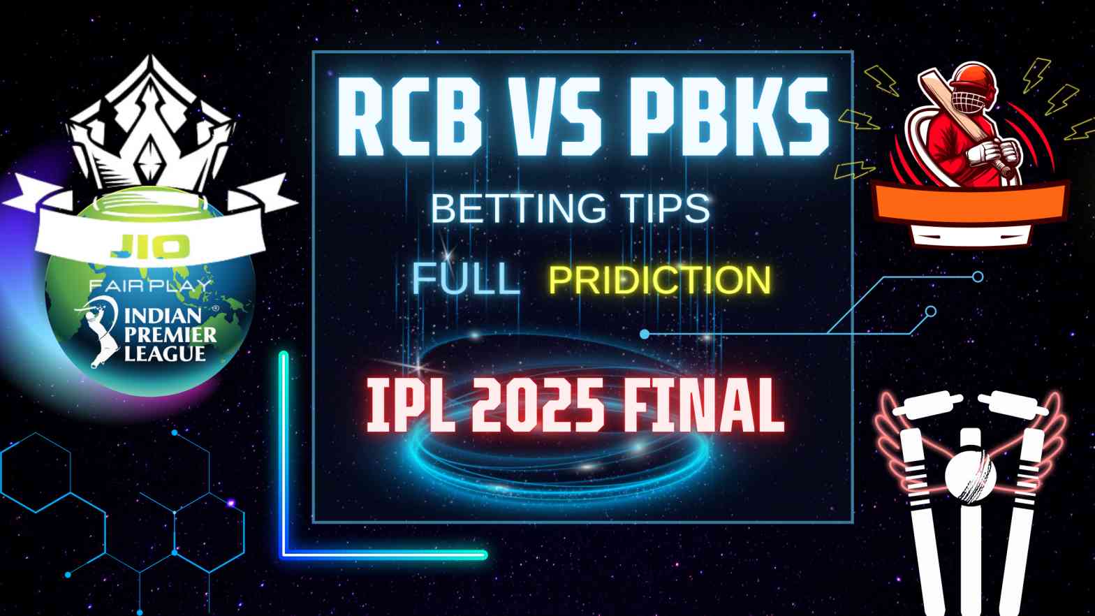 IPL 2025 Final Prediction – RCB vs PBKS Dream11, Tips & Winner Odds