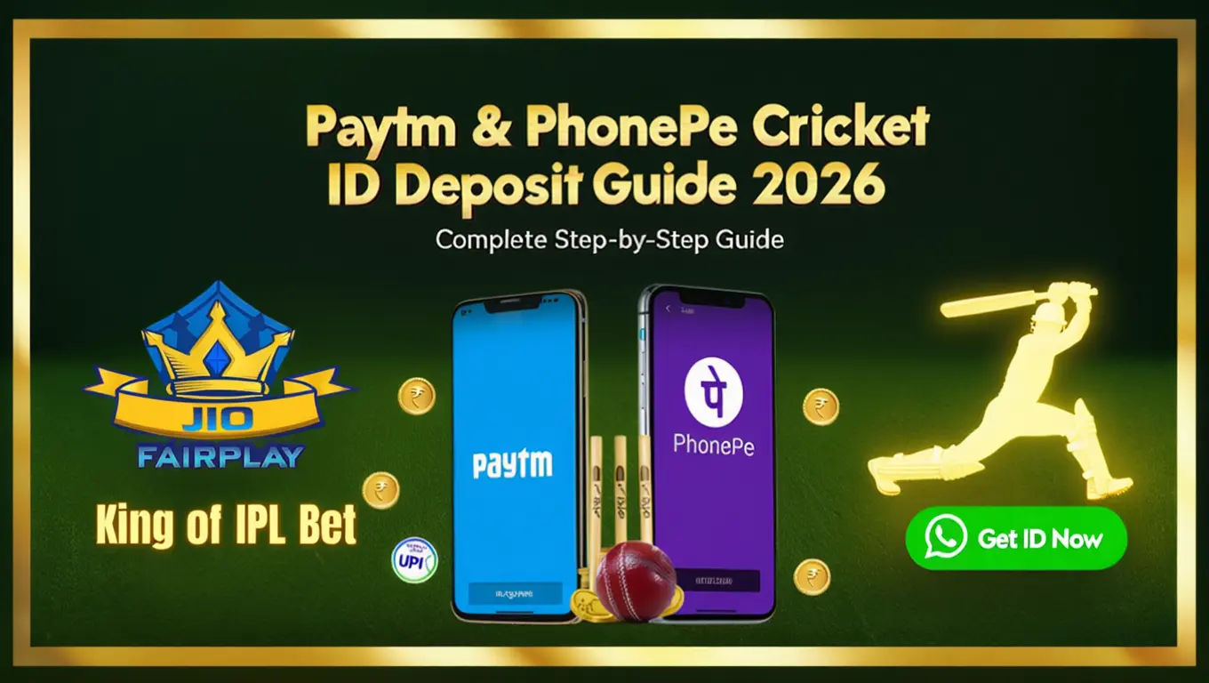 Paytm and PhonePe cricket ID deposit guide 2026