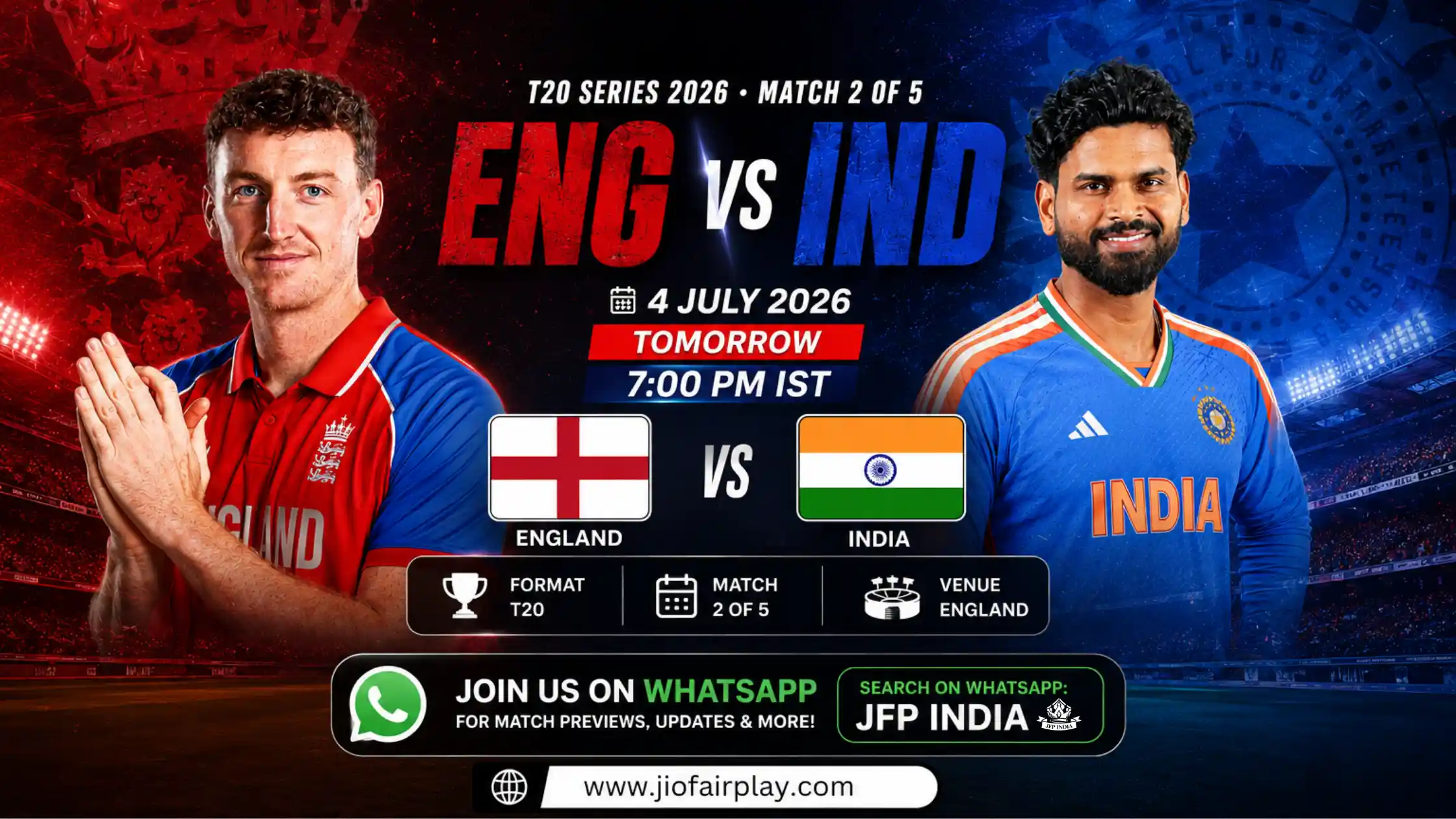 England vs India T20I